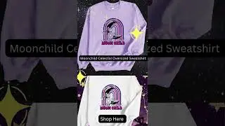 Moonchild Celestial Oversized Sweatshirt