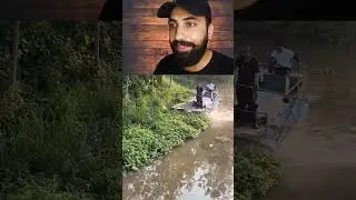 Nature's Warriors Cleaning Canal Like Pro Using Boat with   Weed Cutter #cutting #canal #shorts