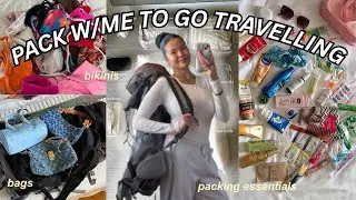 PACK W/ME TO GO TRAVELLING!!!👙*bags,clothes,essentials*