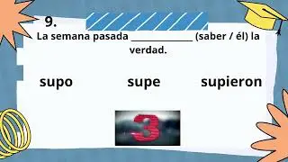 Trivia 1 Pretérito Indefinido Verbos Irregulares A1 👦🏻👩📚⏰🏆 #pretérito #indefinido