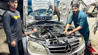 Mercedes c180 engine tuning Mercedes missing problem Mercedes c200 ac not working solution #lahore