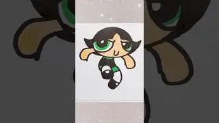 How to Draw Buttercup from Powerpuff Girls #drawingtutorials #howtodraw #buttercup #coloring #art