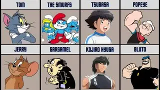 FAMOUS CARTOON CHARACTERS AND THEIR RIVALS ( Comparison ) #data #comparison #cartoon #tomandjerry