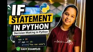 If Statement in Python | Decision Making Statements in Python | Python Tutorial for Beginners