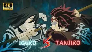 🔥 Iguro vs Tanjiro 4K [Kimetsu no yaiba]