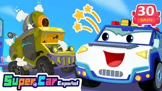 🚓 Colecci&oacute;n de Aventuras de Autos de Polic&iacute;a | Dibujos Animados | Autos para Ni&ntilde;os | SuperCar