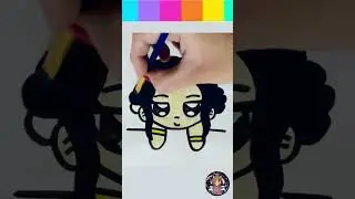 Как рисовать #rumi #zoey #mira / Рисунок с блестками Kpop Охотники на демонов 💜 | MarianArt ♡