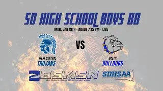 Baltic at West Central - Boys Basketball - 1/19/26