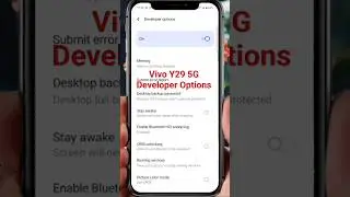Vivo Y29 5G Developer Options | Vivo Y29 5G Mein Developer Options Kaise On Kare | #shorts