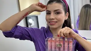 TESTEI TODOS OS BATONS DA SHEGLAM Mirror Kiss High-Shine Lipstick | #PALOMASOARES