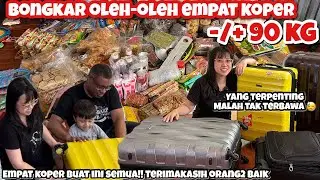 BONGKAR 90 KG OLEH-OLEH DARI INDONESIA KE AMERIKA| HARTA KARUN DARI INDONESIA MALAYSIA SINGAPORE