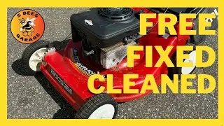 Free Murray Lawnmower brought back to life, Briggs & Stratton Repair, Cleaning Lawn Mower engine fix