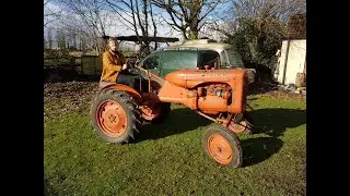 1941 Allis Chalmers Model B Vintage Tractor - First Start in 40 years!
