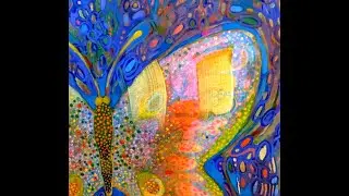 'Ecstatic Realms' Acrylic Paintings - close-up images - Alanna Marohnic