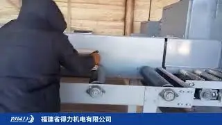 Multi rip saw woodworking machine from Deli in Russia.