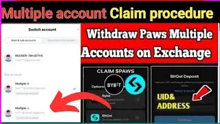 Paws multiple account Claim l paws multiple account withdrawal in one exchange#paws