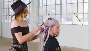 “Iridescent Dust” Pastel Hair Color Technique and Step-by-Step