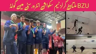 BZU Multan women got 1st position in All Pakistan intervarsity Squash Championship 2021