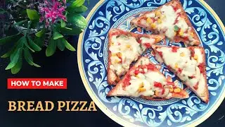 Instant Bread Pizza | 5 minutes snacks | Bread Pizza recipe #instantpizza #breadpizza #noovenpizza