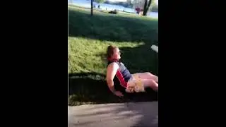 Guy Falls Off The Roof And Starts Rapping 😂😂