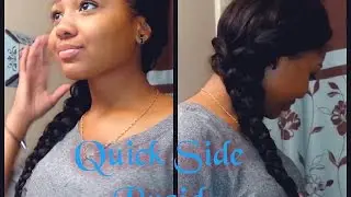 Double Side Swept Braid Tutorial || Wig & Weave Friendly! =)