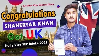 Shaheryar Khan Got UK Study Visa Sep Intake 2021 | AR Education Consultants