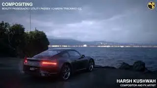 Porsche car compositing I Nuke