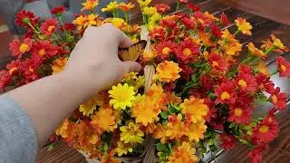 Cute Centerpiece, bright vibrant flowers