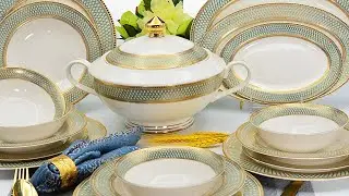 Customized royal style embossed gold bone china dinnerware sets manufacturers From China