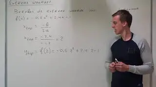 Extreme waarden (VWO wiskunde B)