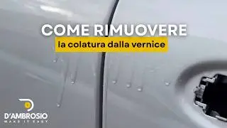 Come rimuovere la colatura post-verniciatura