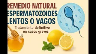 REMEDIO NATURAL para ESPERMATOZOIDES LENTOS o VAGOS | Tratamiento definitivo en casos graves