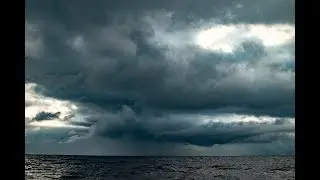 Meteorological phenomenon and lightning storm captured as Clipper Race approached Uruguay