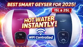Best Smart Geyser 2025: V-Guard Pebble Shine 15L & 25L | Wi-Fi, Alexa, Energy Saving