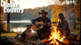 🎸 Warm Campfire & Acoustic Love: Country Roots and Coffee Vibes in a Cozy Evening Glow