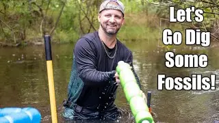 Fossil Hunting In A Deep Creek, Digging With New Friends | GOOD TIMES! (Ft. BeAWildThing & AlkaMynd)