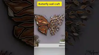 Waste materials turns into beautiful Butterfly wall decor #shorts #diy #youtubeshorts #shortsfeed