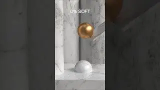 0% vs 100% Sphere 3D Soft Body Simulation