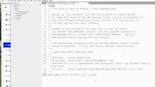 Getting started with settings.php