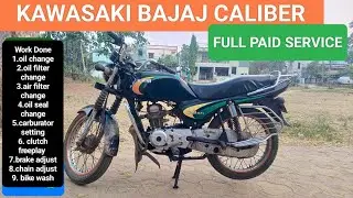 Bajaj Kawasaki Caliber 1999 l Paid service done after 8 yrs l Bajaj caliber 110 full service #bajaj