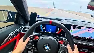 750HP BMW M4 Comp xDrive Cutting Through Dallas Traffic | Raw Engine Sounds