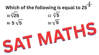 SAT Maths: Simplifying Fractional Indices