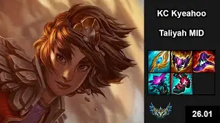 KC Kyeahoo (Taliyah) vs (Akali) - EUW Challenger - New season Patch 26.01