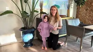 LecGee girls two piece ribbed purple set try on #ad