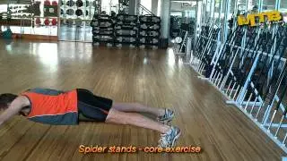 Spider stands - core exercise