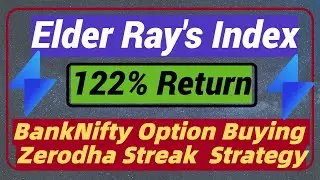 Bank Nifty Option Buying Strategy - Elder Ray's Index Zerodha Streak || #streak