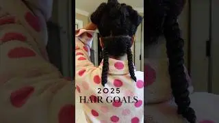 2025 hair goals. Length retention and moisturize. #naturalhaircare #goalsetting #naturalhair