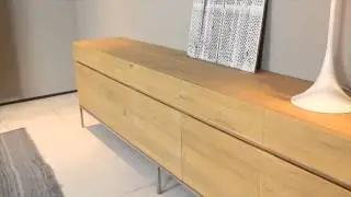 4 Living Presents the Beautiful Ligna Solid Oak Low Sideboard by Ethnicraft
