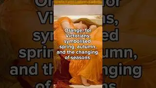 The colour orange for victorians #history #art #painting #orange #victorian #seasons #interesting