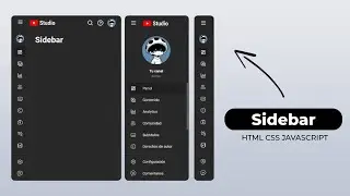 Barra de navegación lateral responsiva en HTML CSS y JAVASCRIPT | Sidebar + Navbar